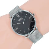 Hugo Boss Jackson Quartz Black Dial Silver Mesh Bracelet Watch For Men - 1513514 Buy Now By Hugo Boss