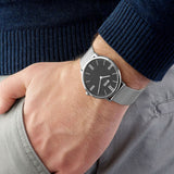 Hugo Boss Jackson Quartz Black Dial Silver Mesh Bracelet Watch For Men - 1513514 Buy Now By Hugo Boss