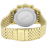 Hugo Boss Navigator Black Dial Gold Steel Strap Watch for Men - 1513531 Buy Now By Hugo Boss