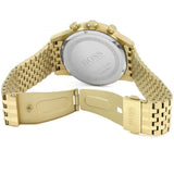 Hugo Boss Navigator Black Dial Gold Steel Strap Watch for Men - 1513531 Buy Now By Hugo Boss