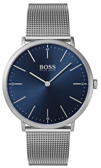Hugo Boss Horizon Quartz Blue Dial Silver Mesh Bracelet Watch For Men - 1513541 Buy Now By Hugo Boss