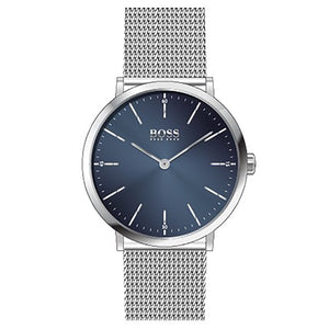 Hugo Boss Horizon Quartz Blue Dial Silver Mesh Bracelet Watch For Men - 1513541 Buy Now By Hugo Boss