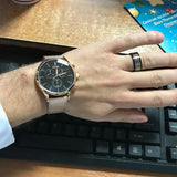 Hugo Boss Companion Chronograph Black Dial Rose Gold Steel Strap Watch For Men - 1513548 Buy Now By Hugo Boss