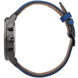 Hugo Boss Grand Prix Chronograph Black Dial Blue Leather Strap Watch for Men - 1513563 Buy Now By Hugo Boss