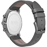 Hugo Boss Grand Prix White Dial Grey Leather Strap Watch for Men - 1513633 Buy Now By Hugo Boss