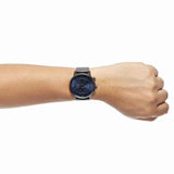 Hugo Boss Architectural Blue Dial Grey Steel Strap Watch for Men - 1513574 Buy Now By Hugo Boss