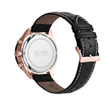 Hugo Boss Talent Chronograph Black Dial Black Leather Strap Watch For Men - 1513580 Buy Now By Hugo Boss