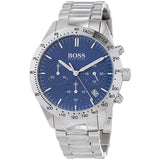 Hugo Boss Talent Blue Dial Silver Steel Strap Watch for Men - 1513582 Buy Now By Hugo Boss