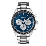 Hugo Boss Chronograph Blue Dial Silver Steel Strap Watch for Men - 1513630 Buy Now By Hugo Boss