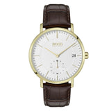 Hugo Boss Corporal White Dial Brown Leather Strap Watch for Men - 1513640 Buy Now By Hugo Boss