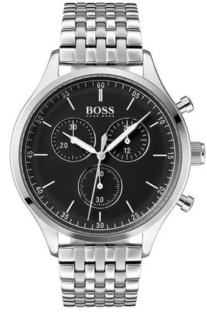 Hugo Boss Companion Black Dial Silver Steel Strap Watch for Men - 1513652 Buy Now By Hugo Boss