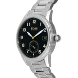 Hugo Boss Legacy Black Dial Silver Steel Strap Watch for Men - 1513671 Buy Now By Hugo Boss