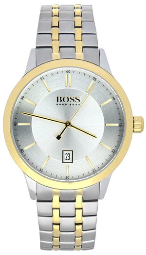 Hugo Boss Classic Silver Dial Two Tone Steel Strap Watch for Men - 1513687 Buy Now By Hugo Boss