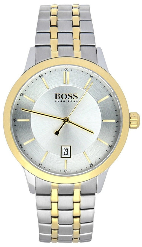 Hugo Boss Classic Silver Dial Two Tone Steel Strap Watch for Men - 1513687 Buy Now By Hugo Boss