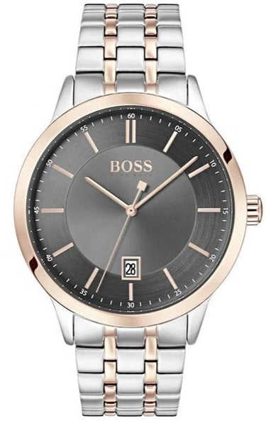 Hugo Boss Classic Grey Dial Two Tone Steel Strap Watch for Men - 1513688 Buy Now By Hugo Boss