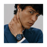 Hugo Boss Pioneer Quartz Blue Dial Blue Leather Strap Watch For Men - 1513711 Buy Now By Hugo Boss