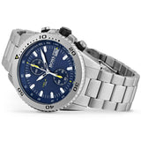 Hugo Boss Vela Chronograph Diver Blue Dial Silver Steel Strap Watch for Men - 1513775 Buy Now By Hugo Boss