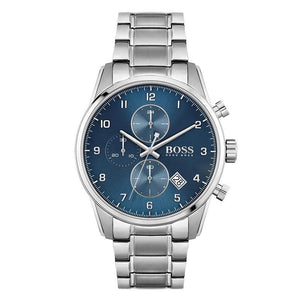 Hugo Boss Skymaster Blue Dial Silver Steel Strap Watch for Men - 1513784 Buy Now By Hugo Boss