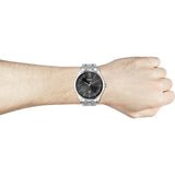 Hugo Boss Officer Black Dial Silver Steel Strap Watch for Men - 1513614 Buy Now By Hugo Boss