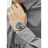 Hugo Boss Associate Black Dial Silver Mesh Bracelet Watch for Men - 1513805 Buy Now By Hugo Boss