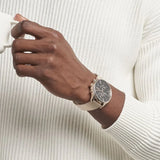 Hugo Boss Companion Chronograph Black Dial Rose Gold Steel Strap Watch For Men - 1513548 Buy Now By Hugo Boss