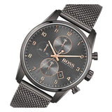 Hugo Boss Skymaster Grey Dial Grey Mesh Bracelet Watch for Men - 1513837 Buy Now By Hugo Boss