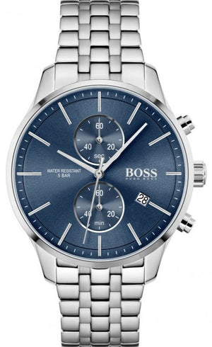 Hugo Boss Jet Blue Dial Silver Steel Strap Watch for Men - 1513384 Buy Now By Hugo Boss