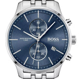 Hugo Boss Associate Blue Dial Silver Steel Strap Watch for Men - 1513839 Buy Now By Hugo Boss