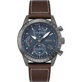 Hugo Boss Pilot Edition Blue Dial Brown Leather Strap Watch for Men - 1513852 Buy Now By Hugo Boss