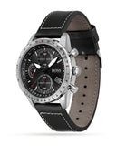 Hugo Boss Pilot Edition Black Dial Black Leather Strap Watch for Men - 1513853 Buy Now By Hugo Boss