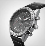 Hugo Boss Pilot Edition Black Dial Black Leather Strap Watch for Men - 1513853 Buy Now By Hugo Boss