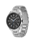 Hugo Boss Montre Distinct Black Dial Silver Steel Strap Watch for Men - 1513857 Buy Now By Hugo Boss