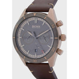 Hugo Boss Santiago Chronograph Grey Dial Brown Leather Strap Watch for Men - 1513861 Buy Now By Hugo Boss