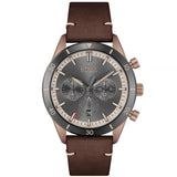 Hugo Boss Santiago Chronograph Grey Dial Brown Leather Strap Watch for Men - 1513861 Buy Now By Hugo Boss