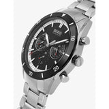 Hugo Boss Santiago Black Dial Silver Steel Strap Watch for Men - 1513862 Buy Now By Hugo Boss