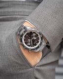 Hugo Boss Santiago Black Dial Silver Steel Strap Watch for Men - 1513862 Buy Now By Hugo Boss