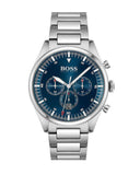 Hugo Boss Pioneer Blue Dial Silver Steel Strap Watch for Men - 1513867 Buy Now By Hugo Boss