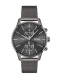 Hugo Boss Associate Grey Dial Grey Mesh Bracelet Watch for Men - 1513870 Buy Now By Hugo Boss