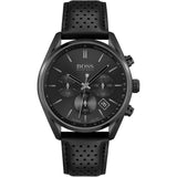 Hugo Boss Champion Black Dial Black Leather Strap Watch for Men - 1513880 Buy Now By Hugo Boss