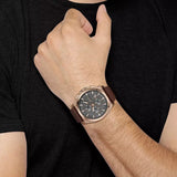 Hugo Boss Grandmaster Grey Dial Brown Leather Strap Watch for Men - 1513882 Buy Now By Hugo Boss