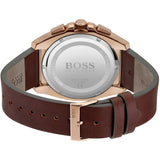 Hugo Boss Grandmaster Grey Dial Brown Leather Strap Watch for Men - 1513882 Buy Now By Hugo Boss