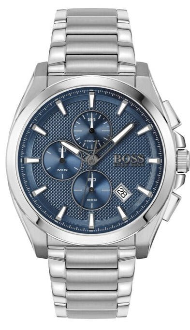 Hugo Boss Grandmaster Blue Dial Silver Steel Strap Watch for Men - 1513884 Buy Now By Hugo Boss