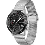 Hugo Boss Pilot Edition Black Dial Silver Mesh Bracelet Watch for Men - 1513886 Buy Now By Hugo Boss