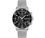 Hugo Boss Admiral Black Dial Silver Mesh Bracelet Watch for Men - 1513904 Buy Now By Hugo Boss
