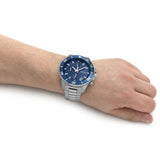 Hugo Boss Admiral Blue Dial Silver Steel Strap Watch for Men - 1513907 Buy Now By Hugo Boss