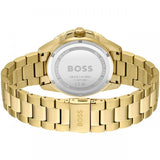 Hugo Boss Allure Chronograph Green Dial Gold Steel Strap Watch for Men - 1513923 Buy Now By Hugo Boss