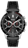 Hugo Boss Allure Black Dial Black Leather Strap Watch for Men - 1513920 Buy Now By Hugo Boss