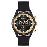 Hugo Boss Santiago Black Dial Black Nylon Strap Watch for Men - 1513935 Buy Now By Hugo Boss