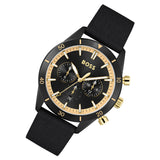 Hugo Boss Santiago Black Dial Black Nylon Strap Watch for Men - 1513935 Buy Now By Hugo Boss