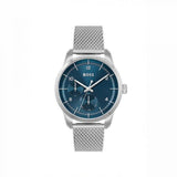 Hugo Boss Sophio Blue Dial Silver Mesh Bracelet Watch for Men - 1513942 Buy Now By Hugo Boss